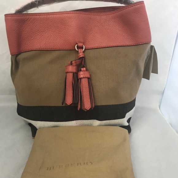 Burberry Grainy Canvas Ashby Tassel Cinnamon Red - Picture 8 of 8